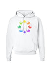 Rainbow Pot - Marijuana Leaf Hoodie Sweatshirt-Hoodie-TooLoud-White-Small-Davson Sales