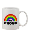 Rainbow Pride - Exquisite 11 oz Coffee Mug for the Discerning Connoisseur - TooLoud-11 OZ Coffee Mug-TooLoud-White-Davson Sales