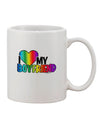 Rainbow Printed 11 oz Coffee Mug - A Delightful Expression of Love for Your Beloved - TooLoud-11 OZ Coffee Mug-TooLoud-White-Davson Sales