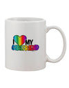 Rainbow Printed 11 oz Coffee Mug - A Delightful Expression of Love for Your Beloved - TooLoud-11 OZ Coffee Mug-TooLoud-White-Davson Sales