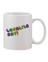 Rainbow Printed 11 oz Coffee Mug - A Must-Have for Advocates of LGBTQ+ Rights - TooLoud
