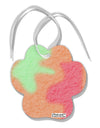 Rainbow Sherbet Paw Print Shaped Ornament All Over Print by TooLoud-Ornament-TooLoud-White-Davson Sales