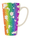 Rainbow Splatter AOP Conical Latte Coffee Mug - Perfect for All Over Print Enthusiasts - TooLoud-Conical Latte Mug-TooLoud-White-Davson Sales