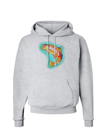 Rainbow Trout WaterColor Hoodie Sweatshirt-Hoodie-TooLoud-AshGray-Small-Davson Sales