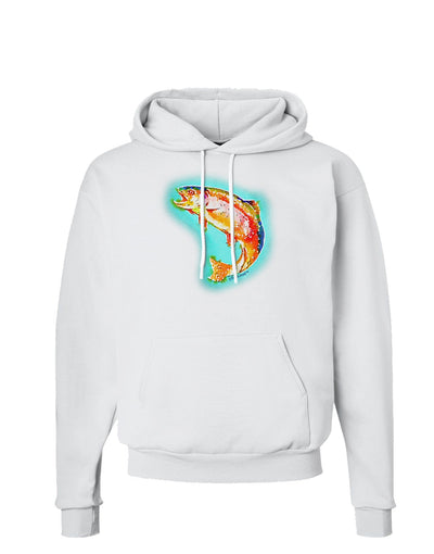 Rainbow Trout WaterColor Hoodie Sweatshirt-Hoodie-TooLoud-White-Small-Davson Sales