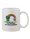 Rainbow's End Text-Printed 11 oz Coffee Mug - TooLoud-11 OZ Coffee Mug-TooLoud-White-Davson Sales