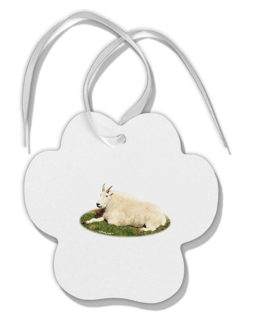 Ram Cutout Paw Print Shaped Ornament-Ornament-TooLoud-White-Davson Sales