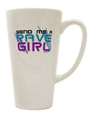 Rave Girl 16 Ounce Conical Latte Coffee Mug - Expertly Crafted Drinkware-Conical Latte Mug-TooLoud-White-Davson Sales