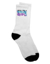 Rave Girl Adult Crew Socks - A Must-Have for Fashion-Forward Enthusiasts-Socks-TooLoud-White-Ladies-4-6-Davson Sales