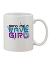 Rave Girl Printed 11 oz Coffee Mug - Expertly Crafted Drinkware-11 OZ Coffee Mug-TooLoud-White-Davson Sales