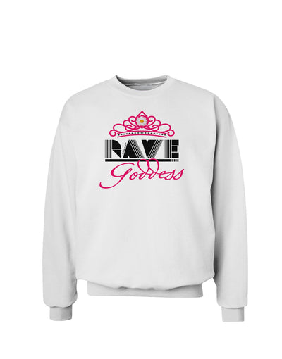 Rave Goddess Sweatshirt-Sweatshirts-TooLoud-White-Small-Davson Sales