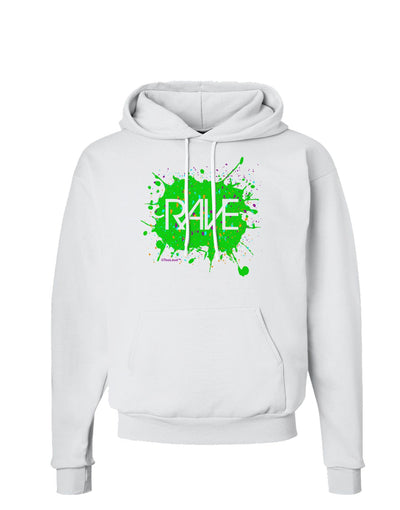 Rave Splatter Green Hoodie Sweatshirt-Hoodie-TooLoud-White-Small-Davson Sales