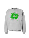 Rave Splatter Green Sweatshirt-Sweatshirts-TooLoud-AshGray-Small-Davson Sales