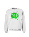 Rave Splatter Green Sweatshirt-Sweatshirts-TooLoud-White-Small-Davson Sales