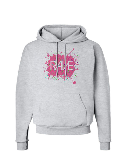 Rave Splatter Pink Hoodie Sweatshirt-Hoodie-TooLoud-AshGray-Small-Davson Sales