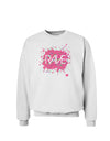 Rave Splatter Pink Sweatshirt-Sweatshirts-TooLoud-White-Small-Davson Sales