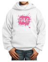 Rave Splatter Pink Youth Hoodie Pullover Sweatshirt-Youth Hoodie-TooLoud-White-XS-Davson Sales