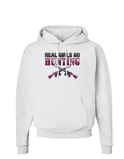 Real Girls Go Hunting Hoodie Sweatshirt-Hoodie-TooLoud-White-Small-Davson Sales