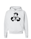 Recycle Biohazard Sign Black and White Hoodie Sweatshirt by TooLoud-Hoodie-TooLoud-White-Small-Davson Sales