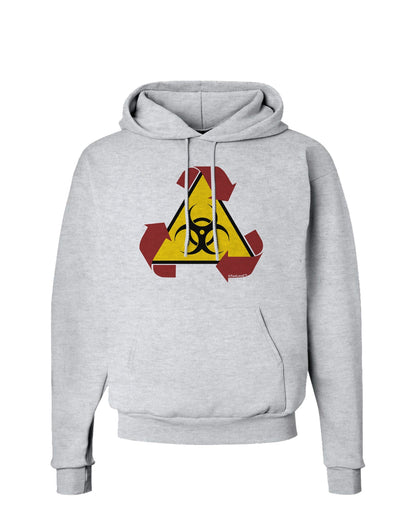 Recycle Biohazard Sign Hoodie Sweatshirt by TooLoud-Hoodie-TooLoud-AshGray-Small-Davson Sales