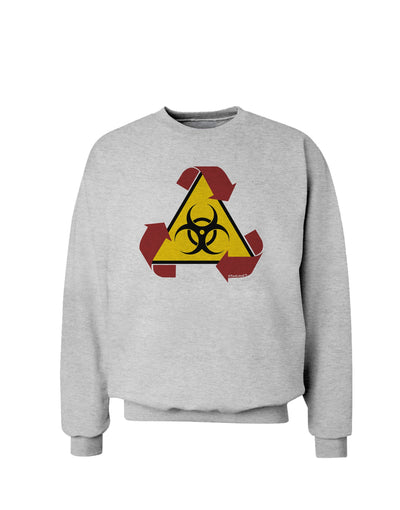 Recycle Biohazard Sign Sweatshirt by TooLoud-Sweatshirts-TooLoud-AshGray-Small-Davson Sales