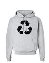 Recycle Black and White Hoodie Sweatshirt by TooLoud-Hoodie-TooLoud-AshGray-Small-Davson Sales