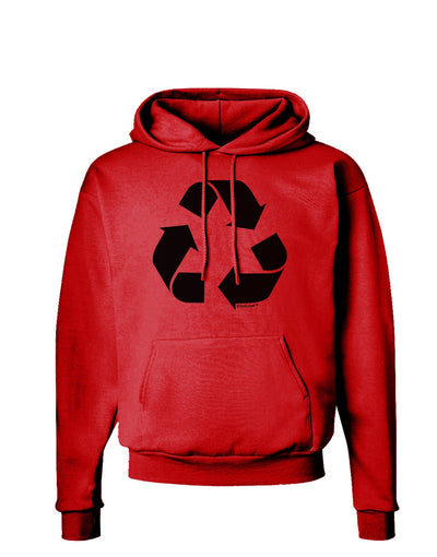 Recycle Black and White Hoodie Sweatshirt by TooLoud-Hoodie-TooLoud-Red-Small-Davson Sales