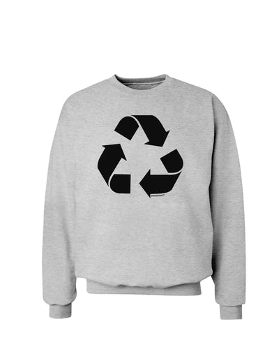 Recycle Black and White Sweatshirt by TooLoud-Sweatshirts-TooLoud-AshGray-Small-Davson Sales