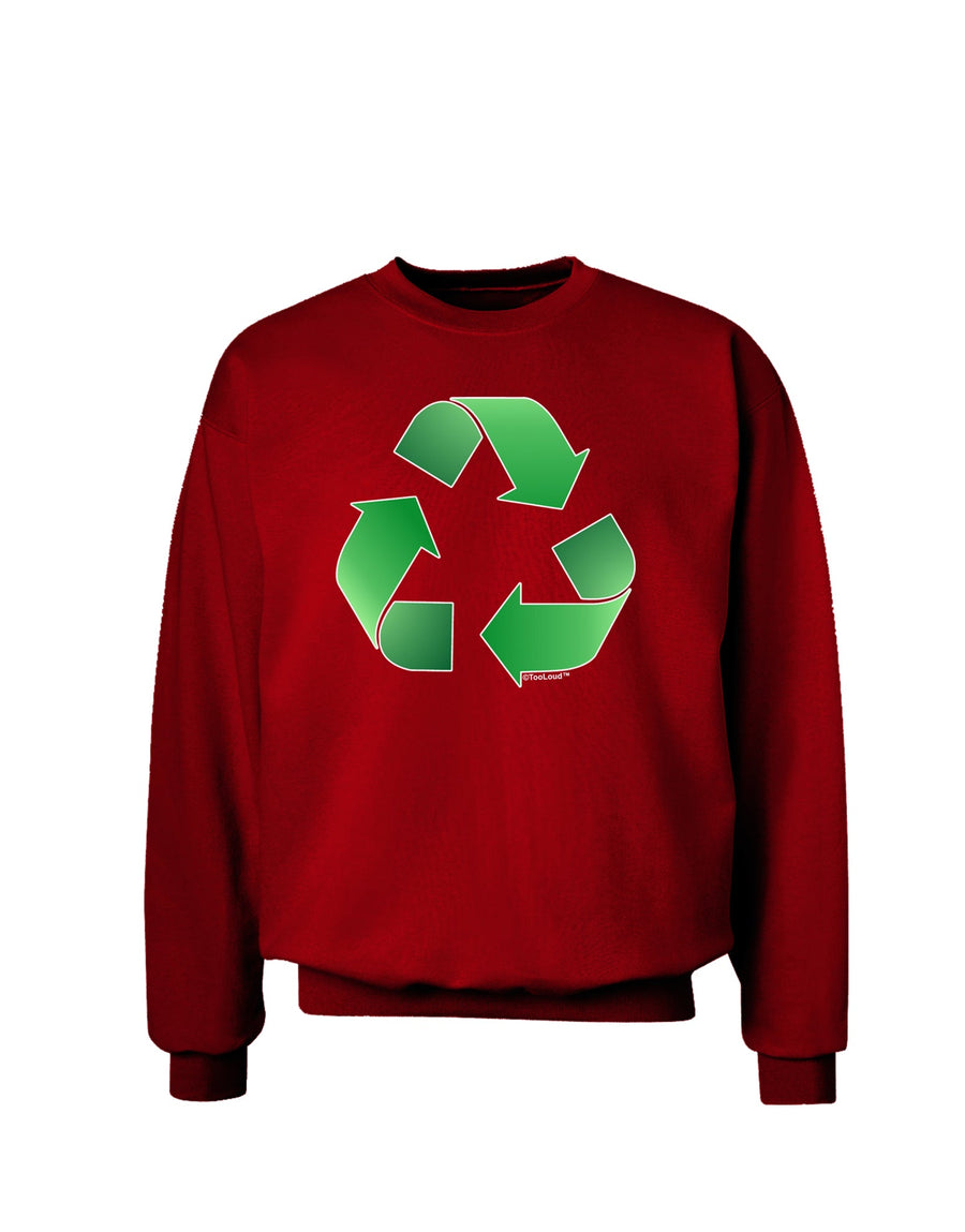 Recycle Green Adult Dark Sweatshirt by TooLoud-Sweatshirts-TooLoud-Black-Small-Davson Sales