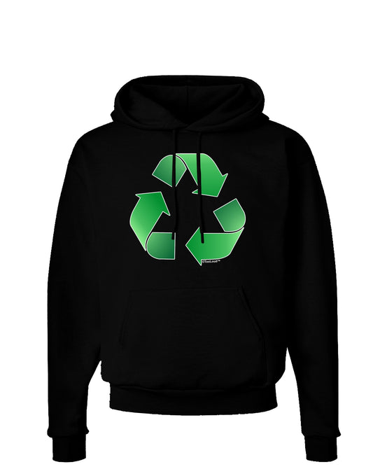 Recycle Green Dark Hoodie Sweatshirt by TooLoud-Hoodie-TooLoud-Black-Small-Davson Sales
