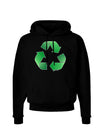 Recycle Green Dark Hoodie Sweatshirt by TooLoud-Hoodie-TooLoud-Black-Small-Davson Sales