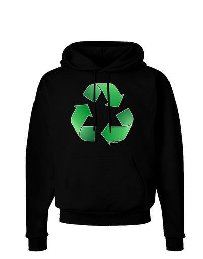 Recycle Green Dark Hoodie Sweatshirt by TooLoud-Hoodie-TooLoud-Black-Small-Davson Sales