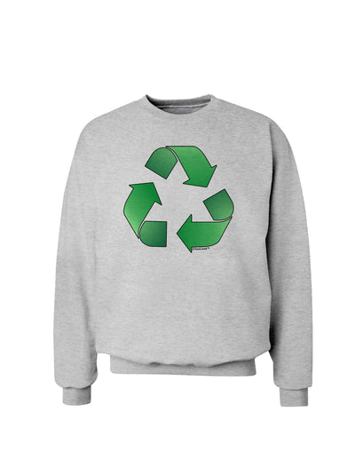 Recycle Green Sweatshirt by TooLoud-Sweatshirts-TooLoud-AshGray-Small-Davson Sales