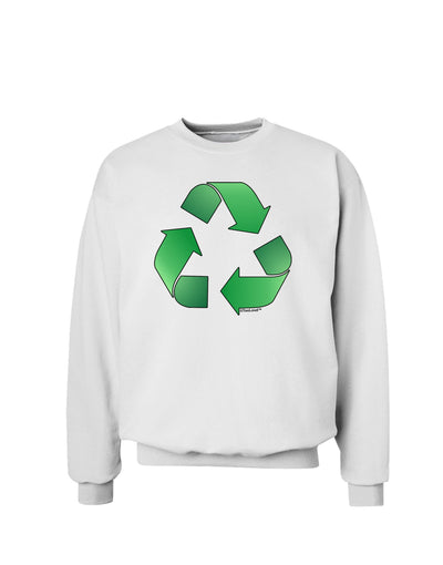 Recycle Green Sweatshirt by TooLoud-Sweatshirts-TooLoud-White-Small-Davson Sales