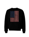 Red and Blue Stamp Style American Flag - Distressed Adult Dark Sweatshirt by TooLoud-Sweatshirts-TooLoud-Black-Small-Davson Sales