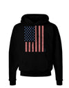 Red and Blue Stamp Style American Flag - Distressed Dark Hoodie Sweatshirt by TooLoud-Hoodie-TooLoud-Black-Small-Davson Sales