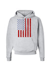 Red and Blue Stamp Style American Flag - Distressed Hoodie Sweatshirt by TooLoud-Hoodie-TooLoud-AshGray-Small-Davson Sales