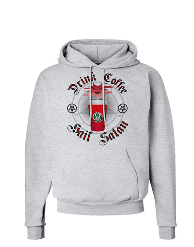 Red Cup Drink Coffee Hail Satan Hoodie Sweatshirt by-Hoodie-TooLoud-AshGray-Small-Davson Sales