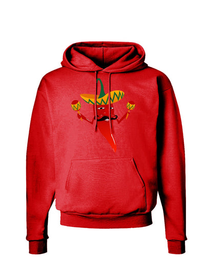 Red Hot Mexican Chili Pepper Dark Hoodie Sweatshirt-Hoodie-TooLoud-Red-Small-Davson Sales