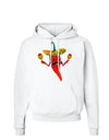 Red Hot Mexican Chili Pepper Hoodie Sweatshirt-Hoodie-TooLoud-White-Small-Davson Sales