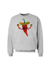 Red Hot Mexican Chili Pepper Sweatshirt-Sweatshirts-TooLoud-AshGray-Small-Davson Sales