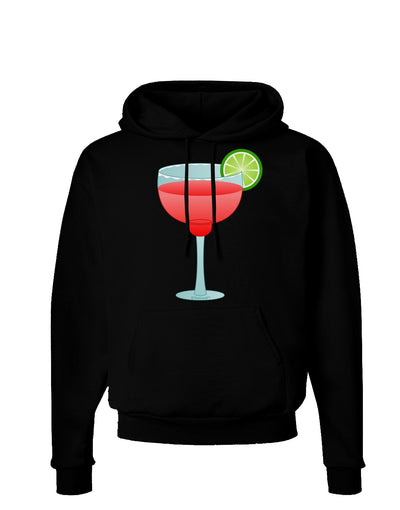 Red Margarita with Lime - Cinco de Mayo Dark Hoodie Sweatshirt by TooLoud-Hoodie-TooLoud-Black-Small-Davson Sales