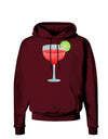 Red Margarita with Lime - Cinco de Mayo Dark Hoodie Sweatshirt by TooLoud-Hoodie-TooLoud-Maroon-Small-Davson Sales