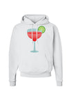 Red Margarita with Lime - Cinco de Mayo Hoodie Sweatshirt by TooLoud-Hoodie-TooLoud-White-Small-Davson Sales