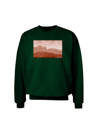 Red Planet Landscape Adult Dark Sweatshirt-Sweatshirts-TooLoud-Deep-Forest-Green-Small-Davson Sales