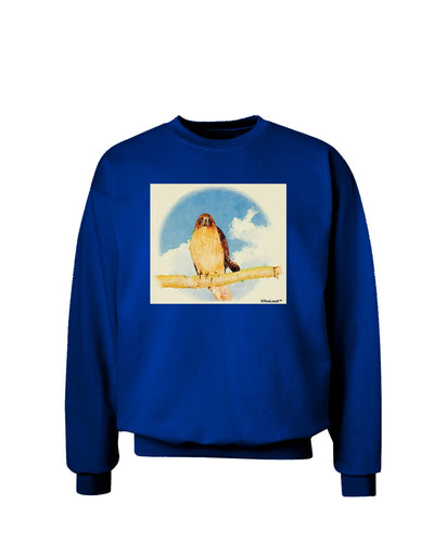 Red-tailed Hawk Adult Dark Sweatshirt-Sweatshirts-TooLoud-Deep-Royal-Blue-Small-Davson Sales