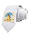 Red-tailed Hawk Printed White Necktie