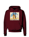 Red-tailed Hawk Text Dark Hoodie Sweatshirt-Hoodie-TooLoud-Maroon-Small-Davson Sales