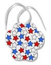 Red White And Blue Stars Paw Print Shaped Ornament by TooLoud-Ornament-TooLoud-White-Davson Sales