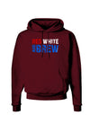 Red White and Brew Color Dark Hoodie Sweatshirt by TooLoud-Hoodie-TooLoud-Maroon-Small-Davson Sales